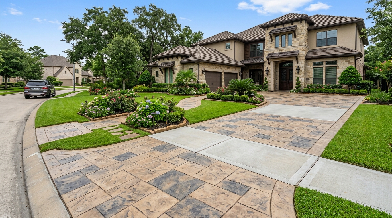 Delgados Construction concrete project in Houston Texas